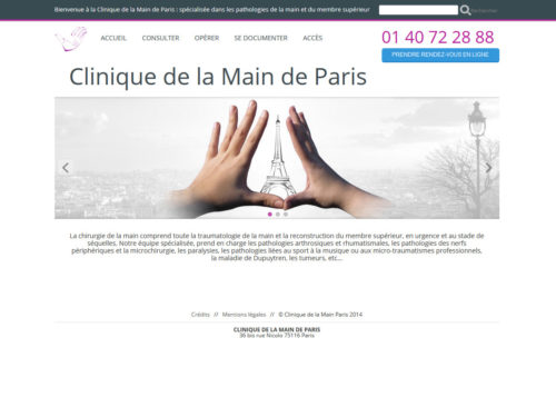 clinique-de la main website wordpress