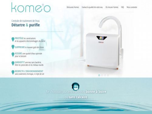 komeo website reponsive parallax