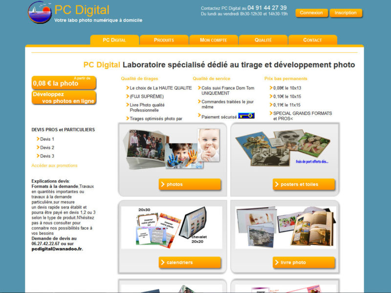 pcdigital custom website