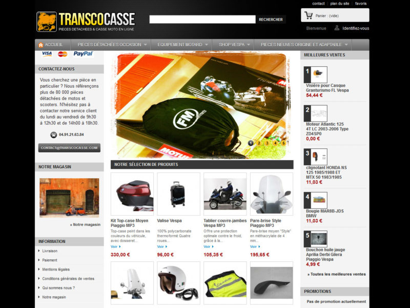 transcocasse e-shop prestashop